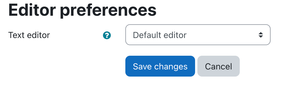 editor preferences screenshot