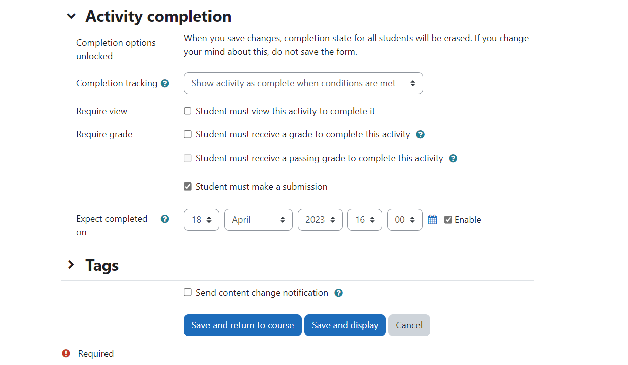A screenshot of the activity completion options on assignment editing page.png
