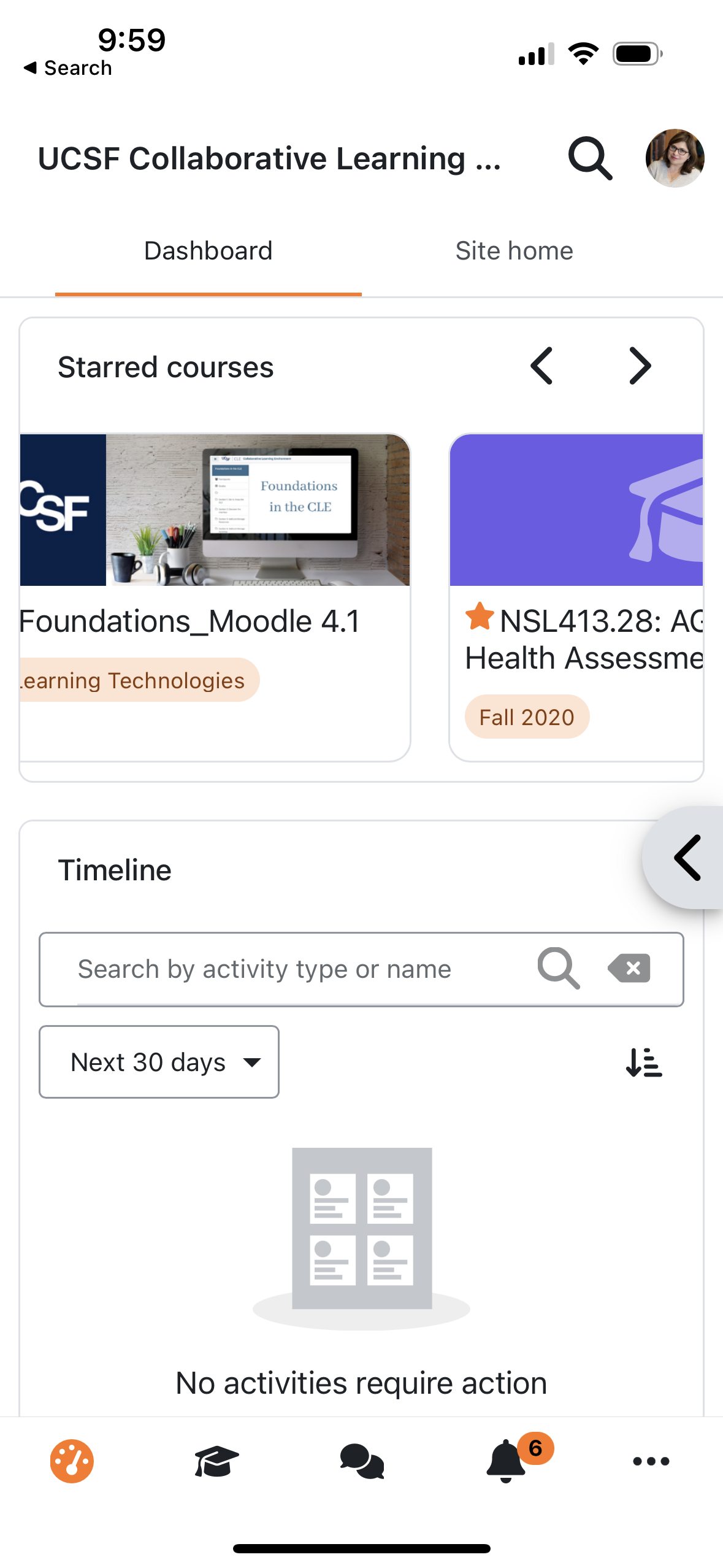 Moodle mobile dashboard.PNG