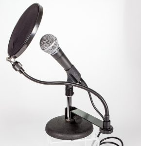 mic with stand and pop filter