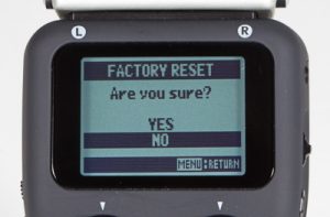 h5 screen - reset