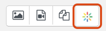 embed button on toolbar