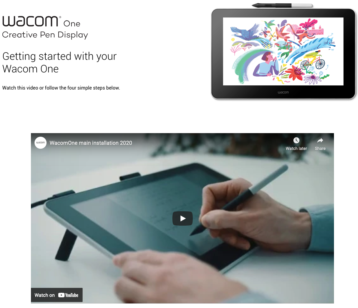 Wacom One Pen Display – UCSF Library Help Center Wacom One Pen Display – UCSF Library Help Center